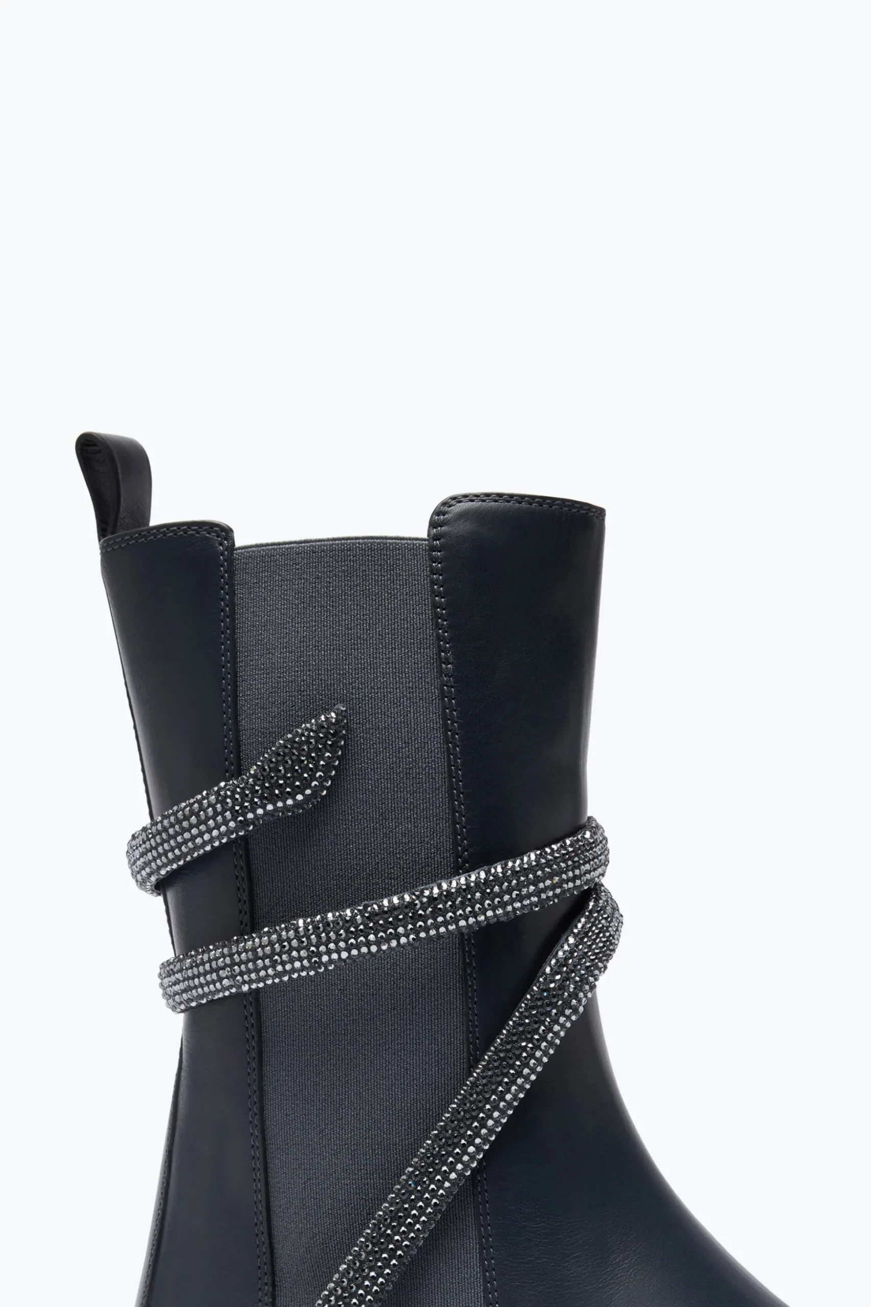 Botte Cleo grise avec cristaux argentés 25