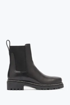 Bottes En Cuir Noir Bika