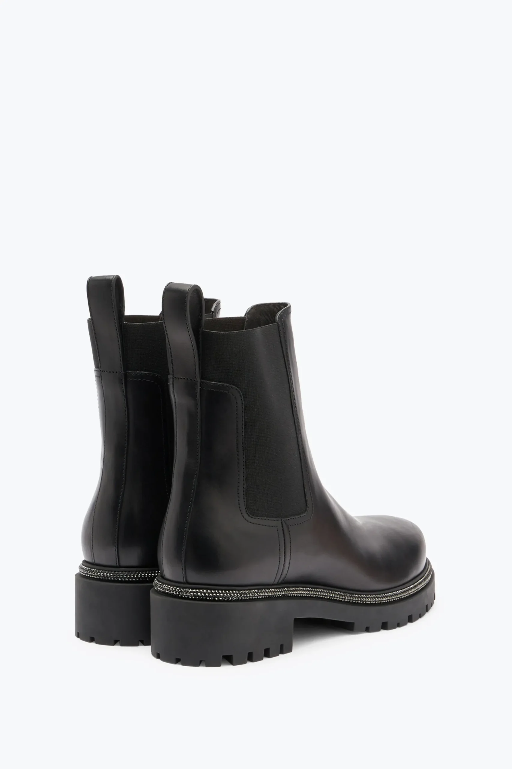 Bottes En Cuir Noir Bika