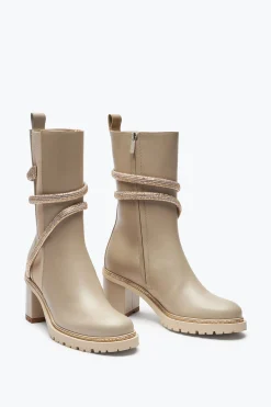 Bottine Cleo Beige Avec Cristaux 60