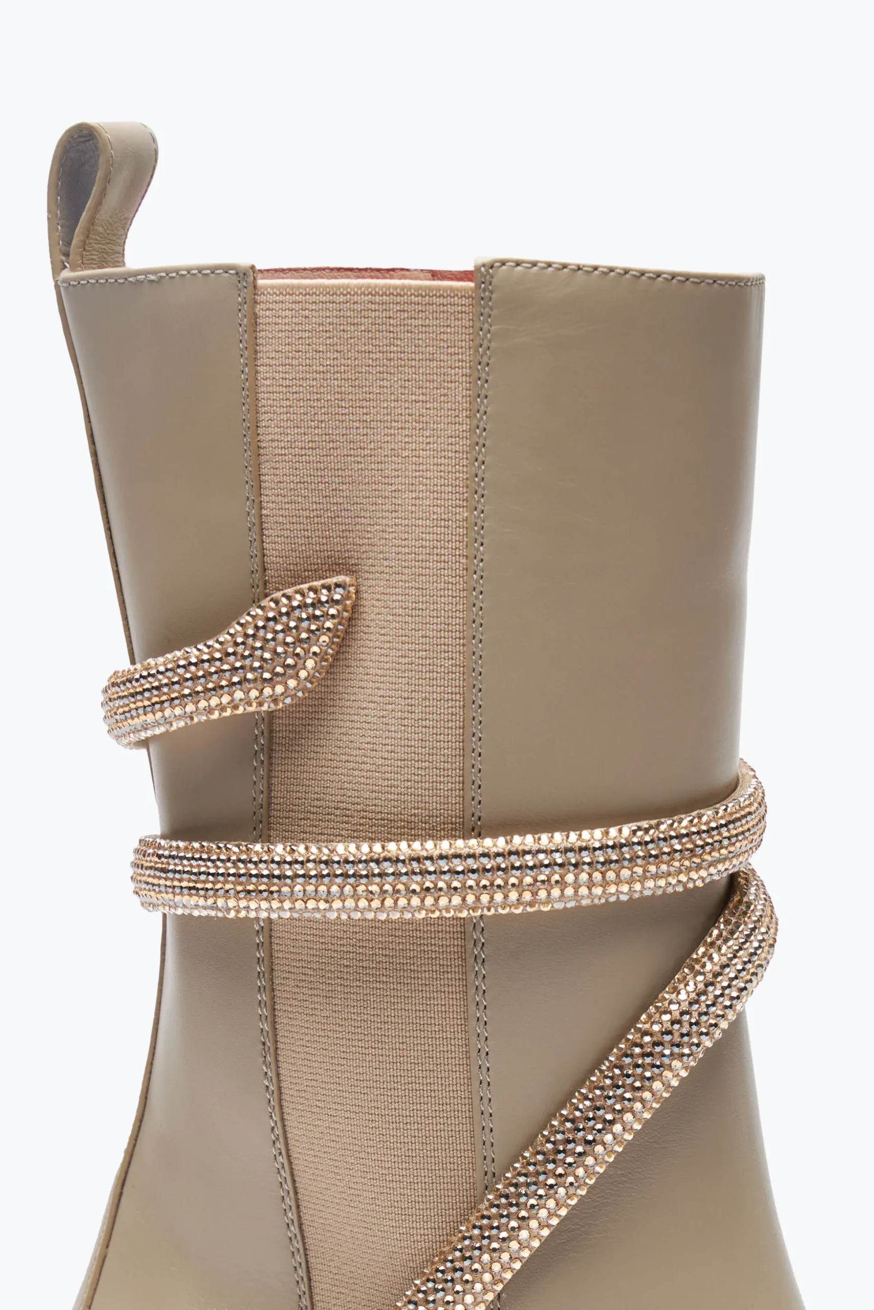 Bottine Cleo Beige Avec Cristaux 60