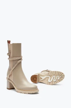 Bottine Cleo Beige Avec Cristaux 60