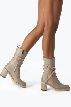Bottine Cleo Beige Avec Cristaux 60