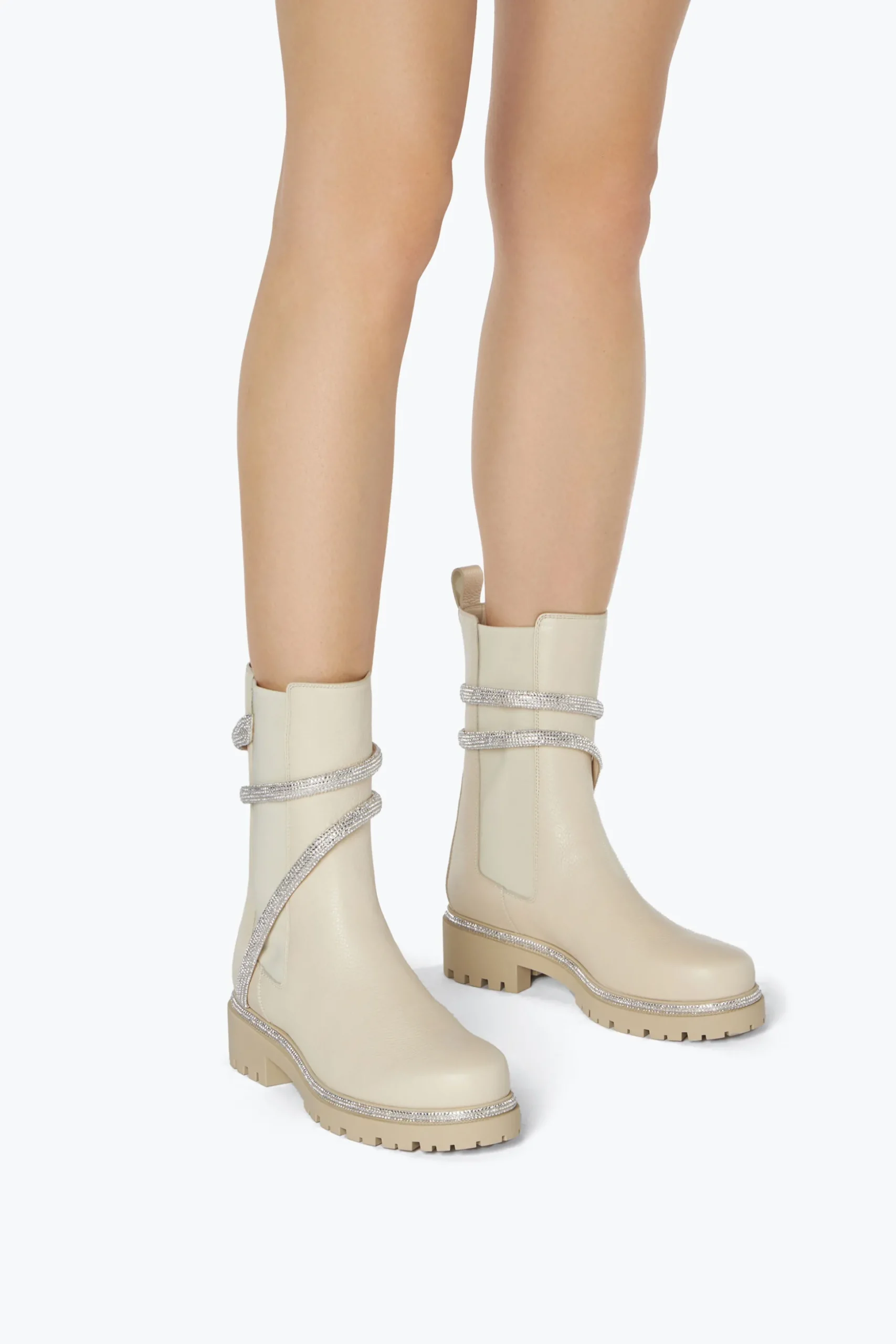 Bottine Cleo blanc en cuir 25