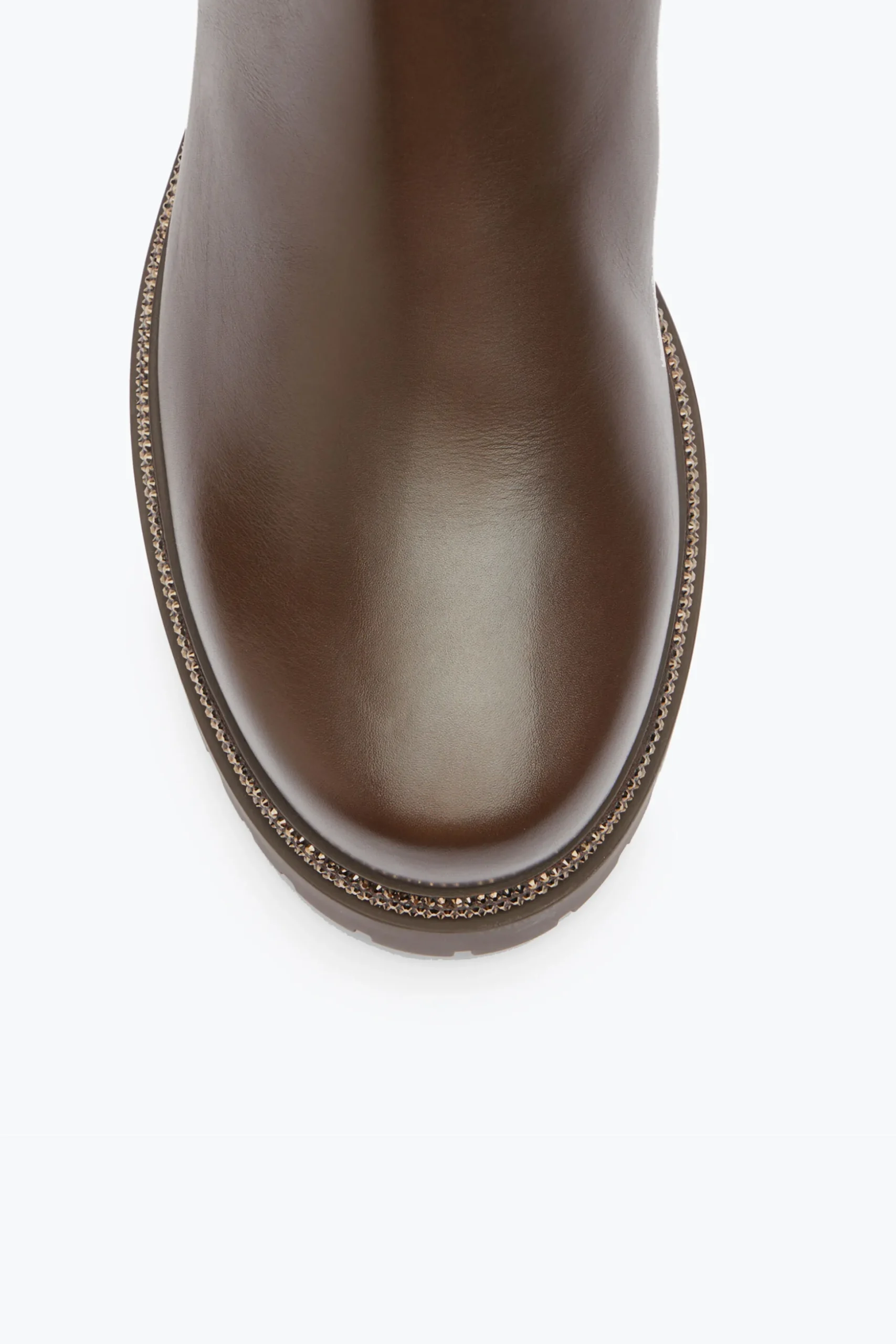 Bottine Cleo Marron Châtaigne Avec Cristaux 25