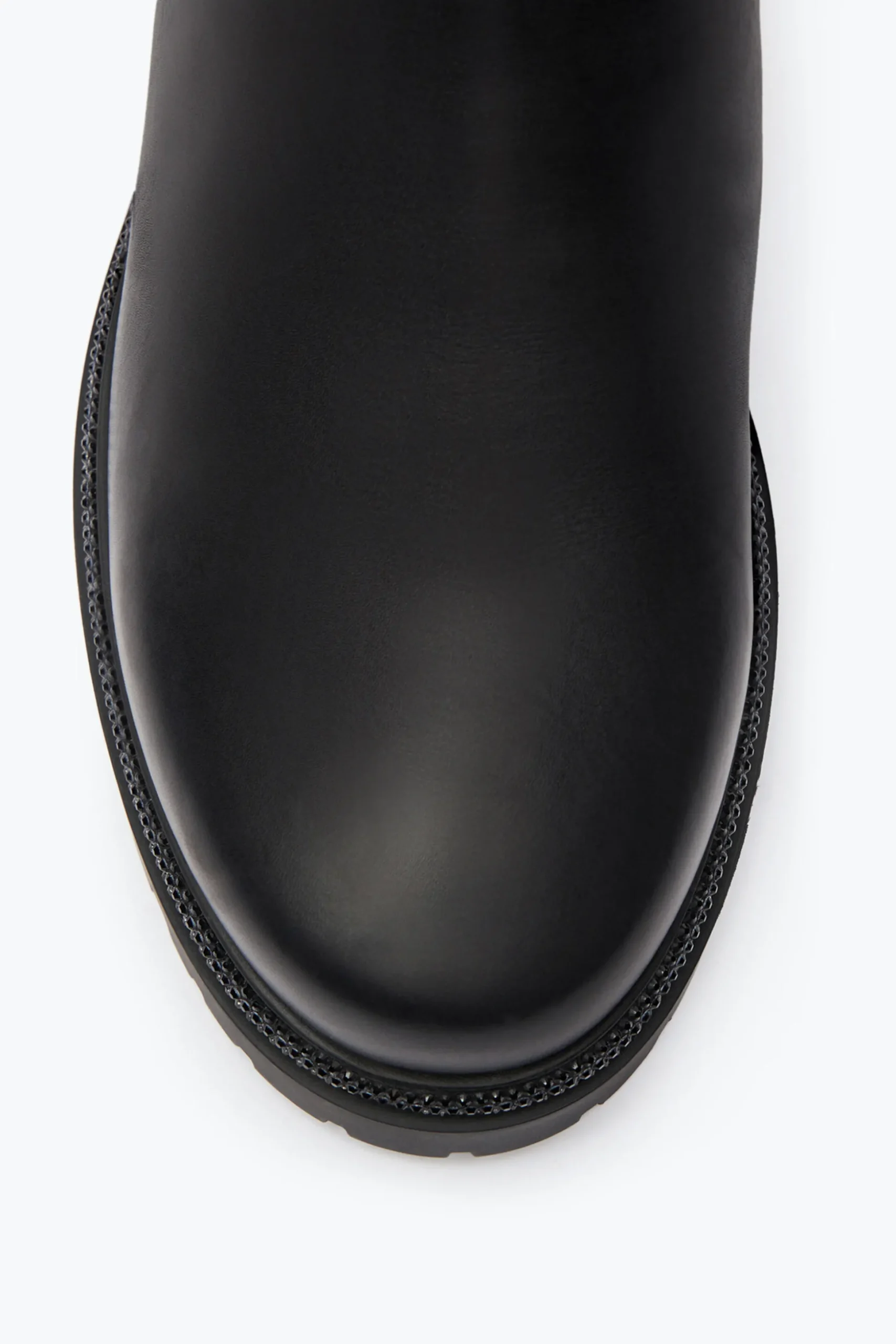Bottine Cleo Noire Avec Cristaux 25