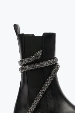 Bottines Motardes Noires Cleo Combat