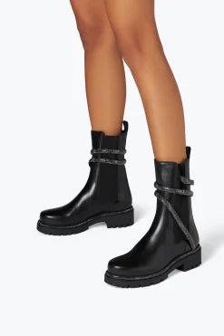 Bottines Motardes Noires Cleo Combat