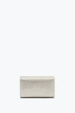 Clutch Orné De Bijoux Argent Aida