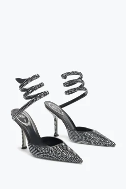 Escarpin Cleo Anthracite Avec Cristaux 105
