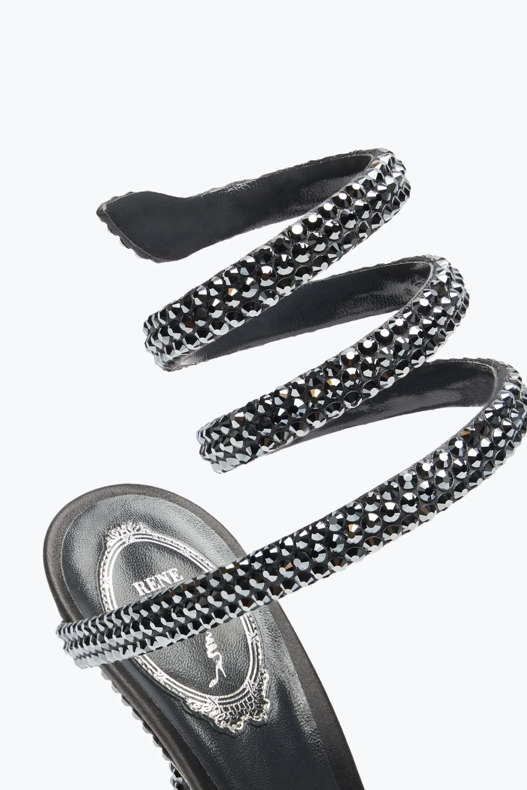 Escarpin Cleo Anthracite Avec Cristaux 105