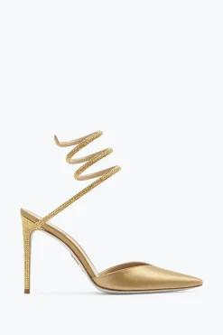 Escarpin Cleo Champagne Avec Cristaux 105