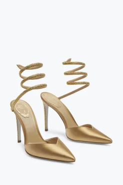 Escarpin Cleo Champagne Avec Cristaux 105