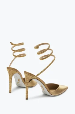Escarpin Cleo Champagne Avec Cristaux 105