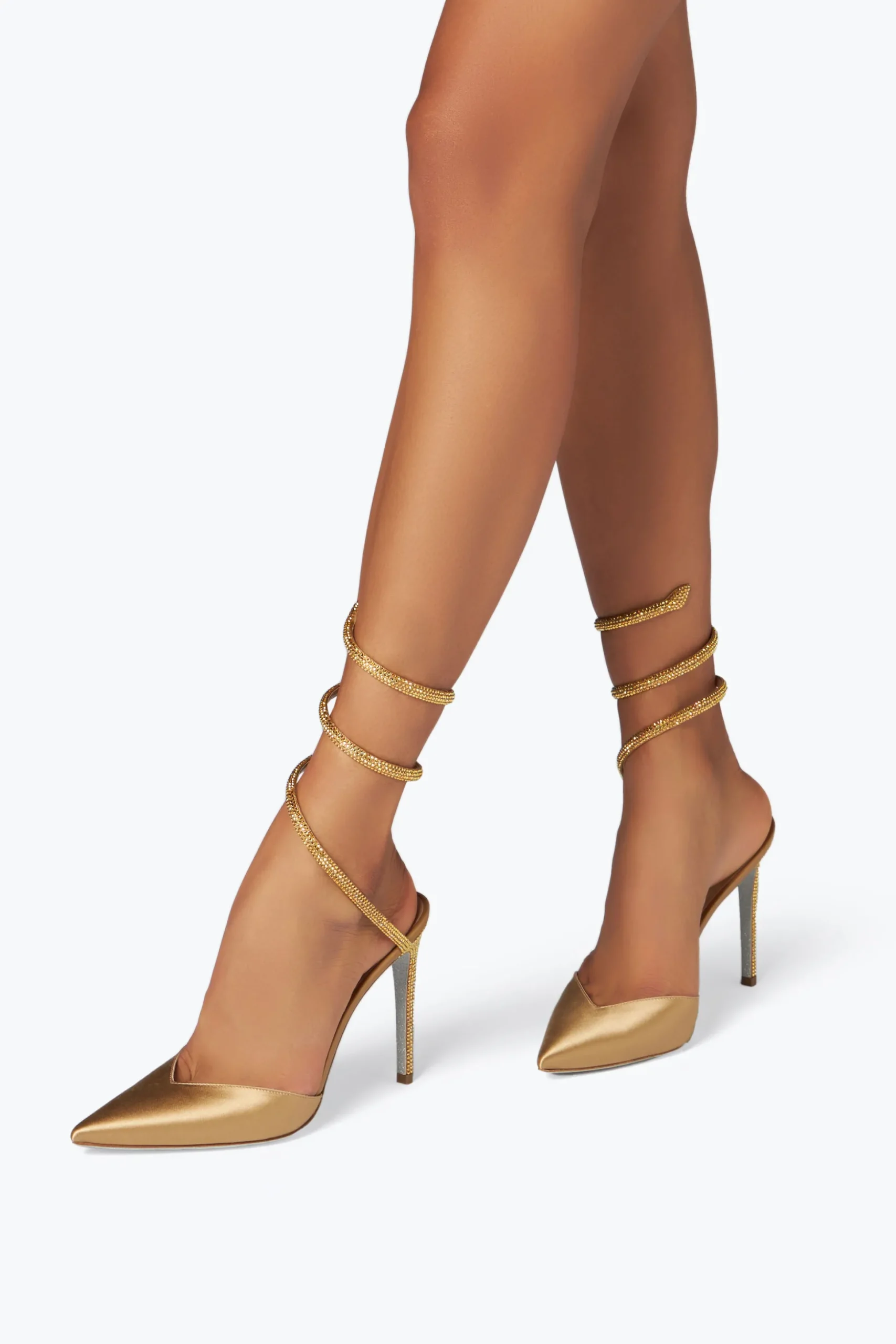 Escarpin Cleo Champagne Avec Cristaux 105
