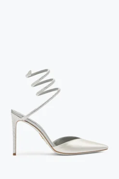 Escarpin Cleo Gris Avec Cristaux 105