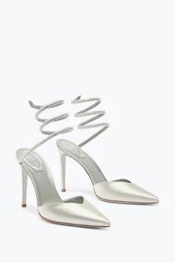Escarpin Cleo Gris Avec Cristaux 105