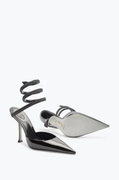 Escarpin Cleo Noir Avec Cristaux 105