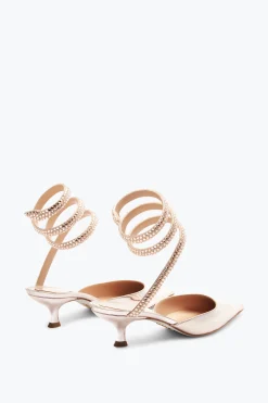 Escarpin Cleo or rose avec cristaux 50