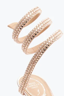 Escarpin Cleo or rose avec cristaux 50