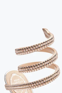 Escarpin Cleo Rose Poudré Avec Cristaux 105