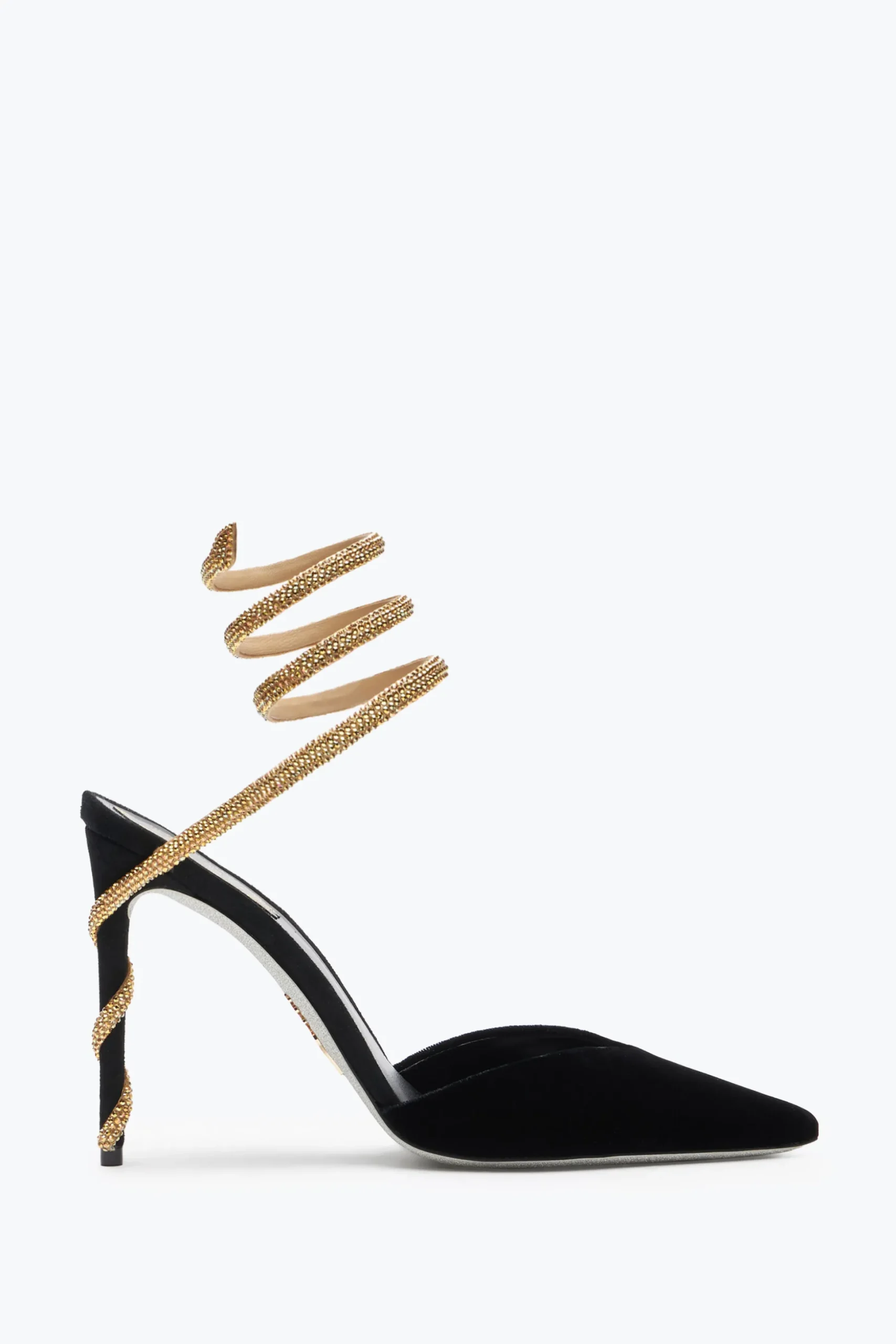 Escarpin Margot Noir Et Or 105