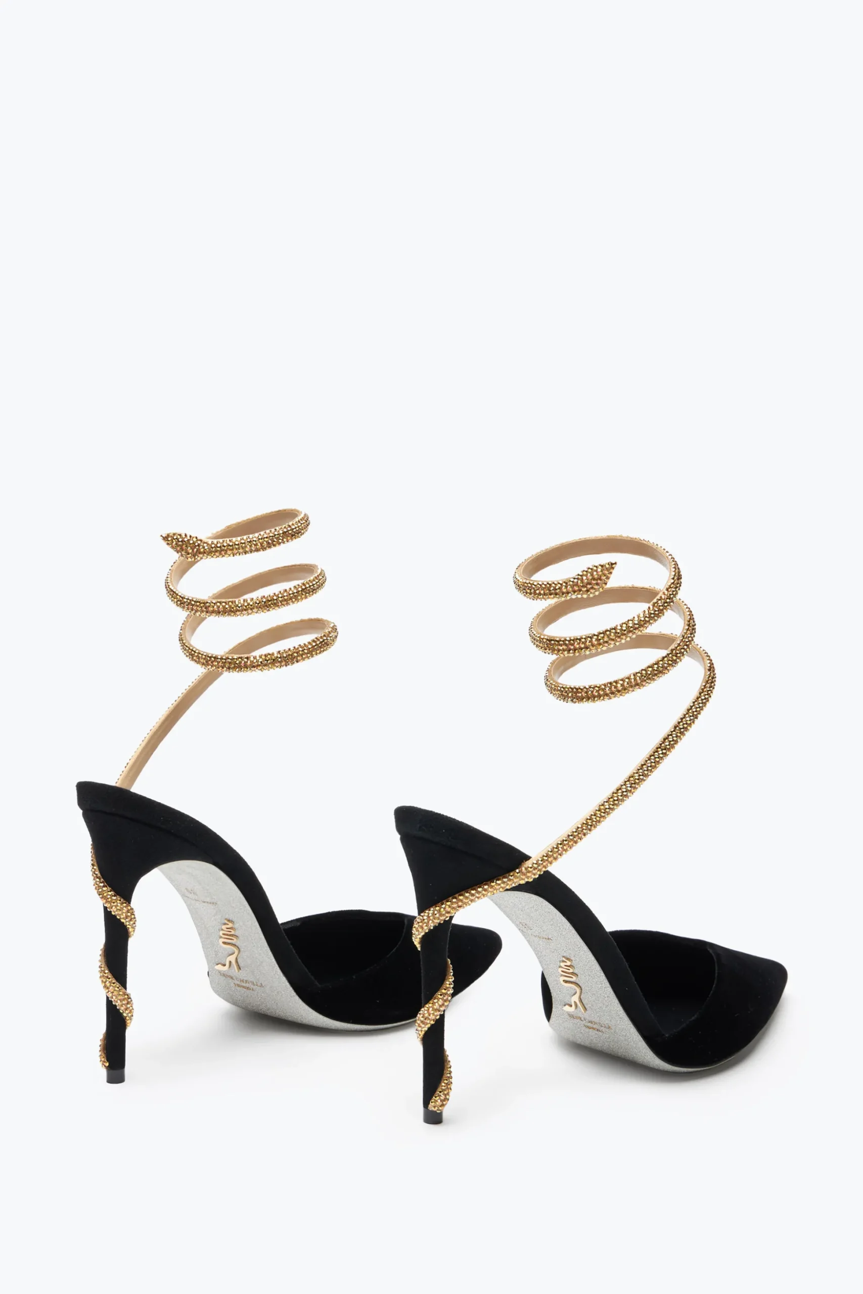 Escarpin Margot Noir Et Or 105