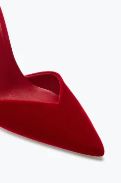 Escarpin Margot Rouge Et Or 105