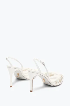 ESCARPIN SLINGBACK BLOOM BLANC 80
