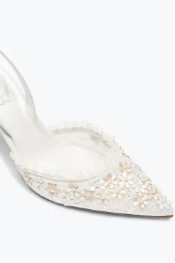 ESCARPIN SLINGBACK BLOOM BLANC 80