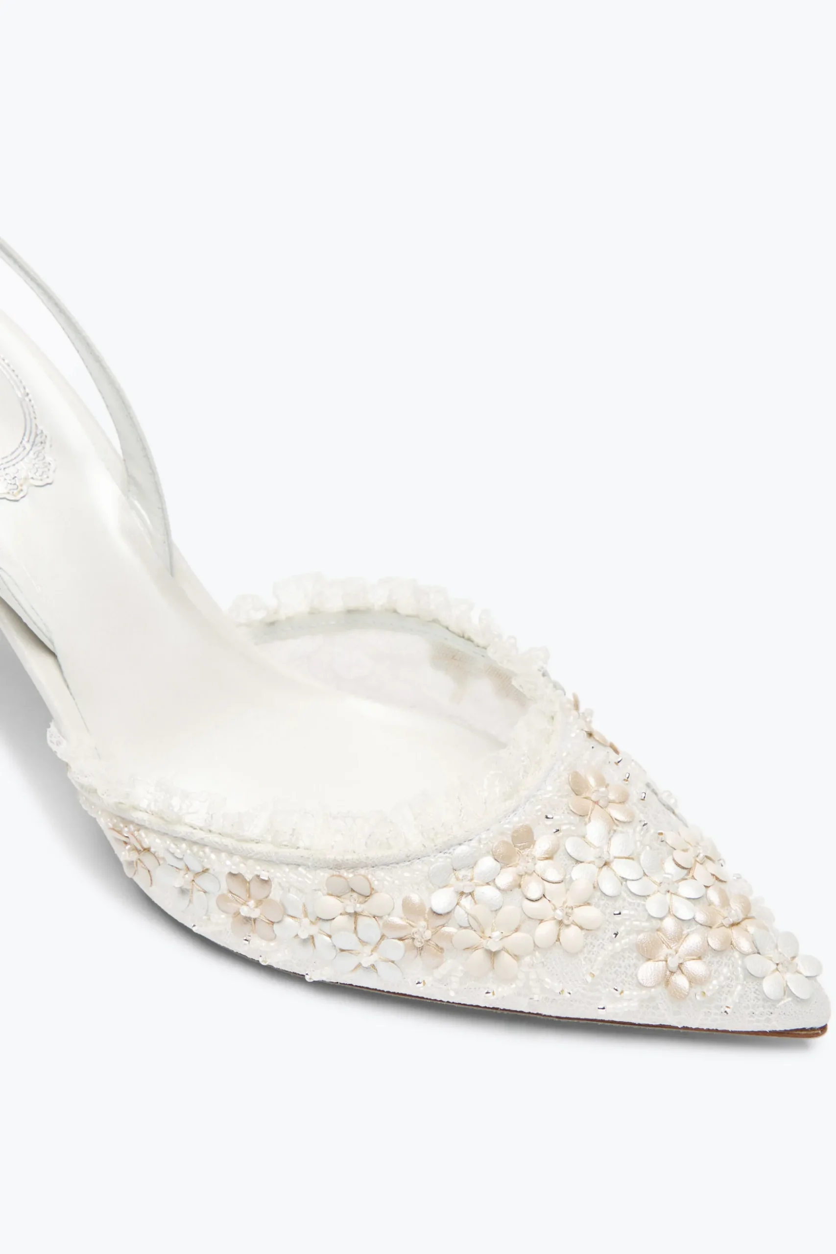 ESCARPIN SLINGBACK BLOOM BLANC 80