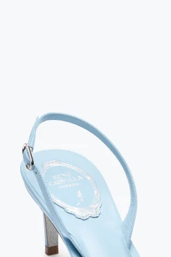 Escarpin slingback Cinderella bleu pastel 60