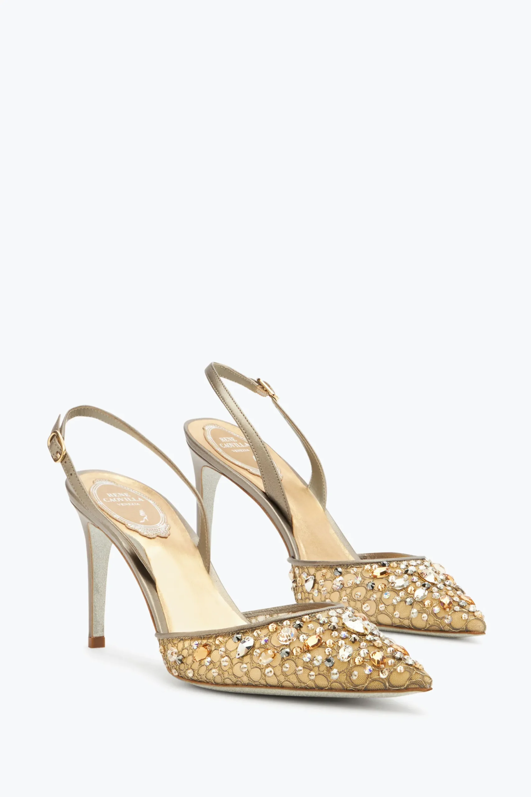 Escarpin Slingback Cinderella Bronze 80