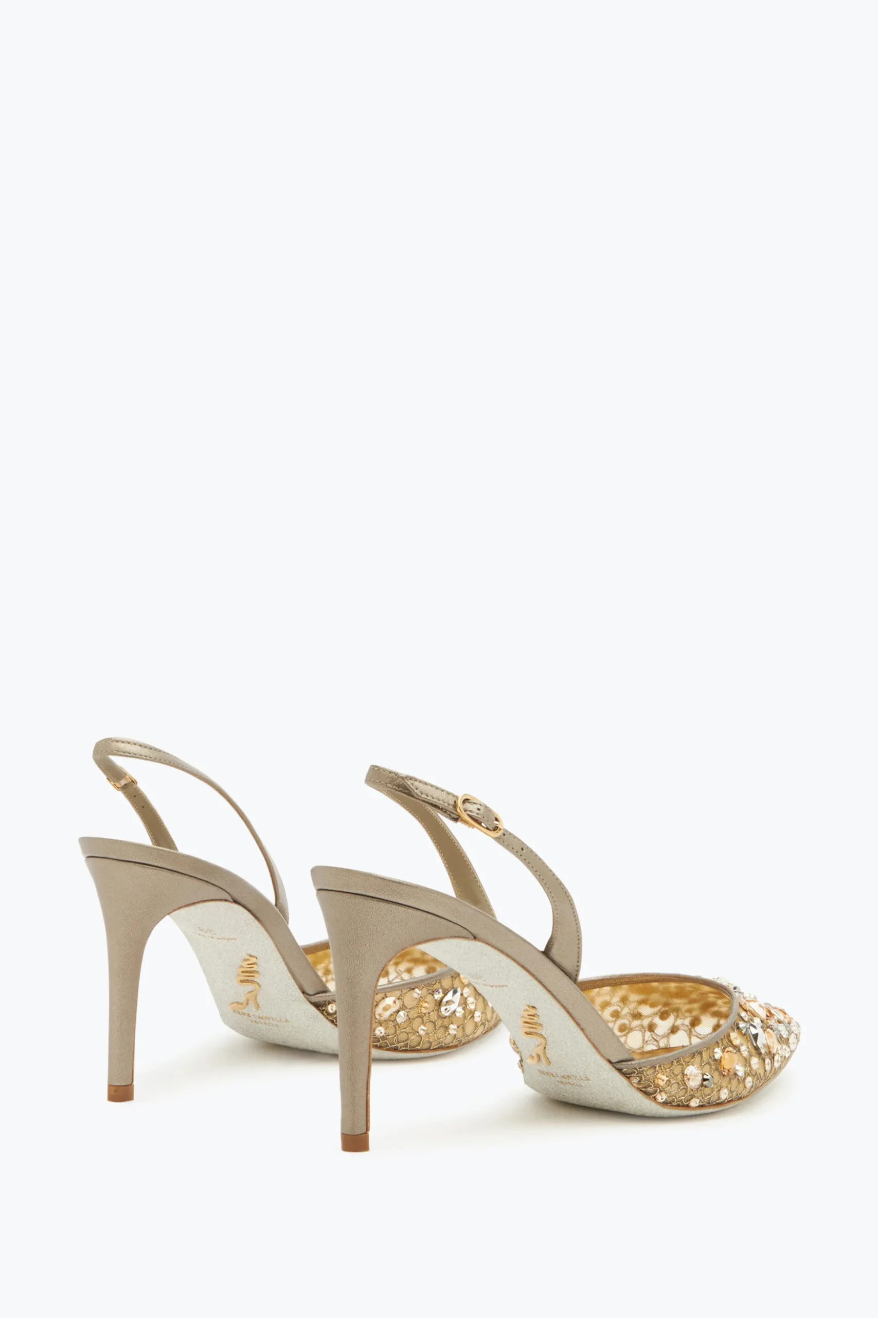 Escarpin Slingback Cinderella Bronze 80