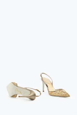 Escarpin Slingback Cinderella Bronze 80