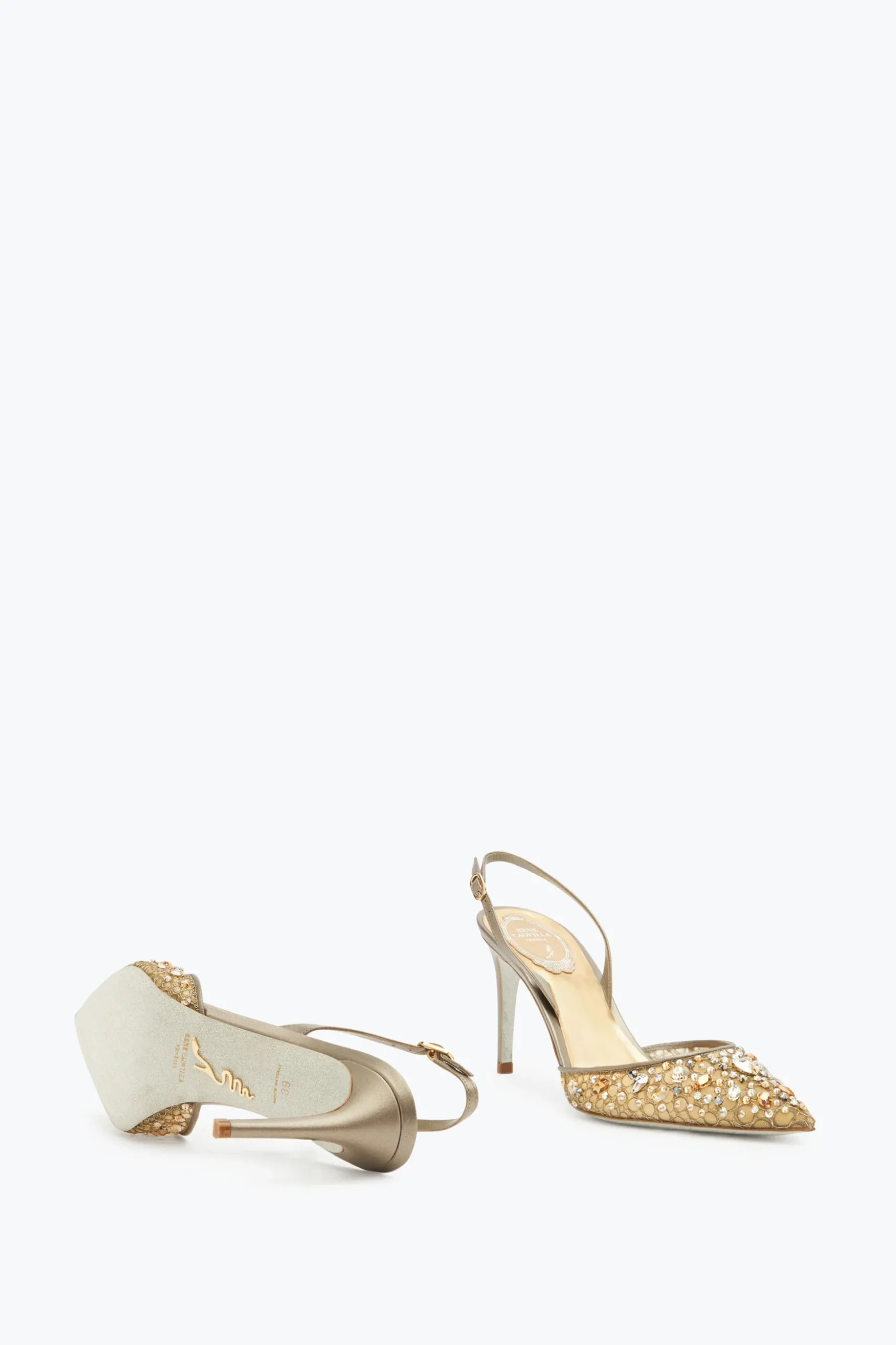 Escarpin Slingback Cinderella Bronze 80
