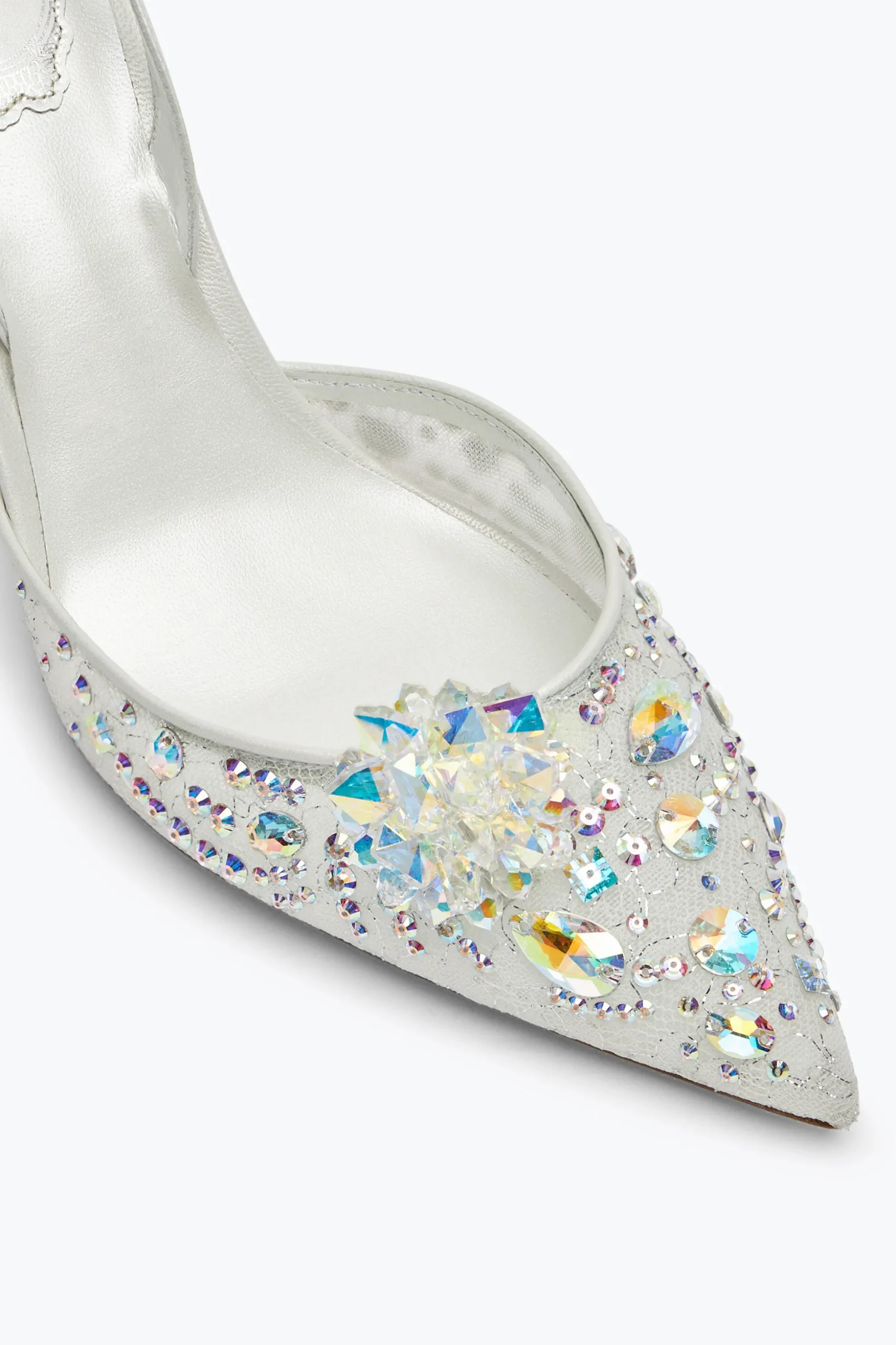 Escarpin slingback Cinderella blanc 80