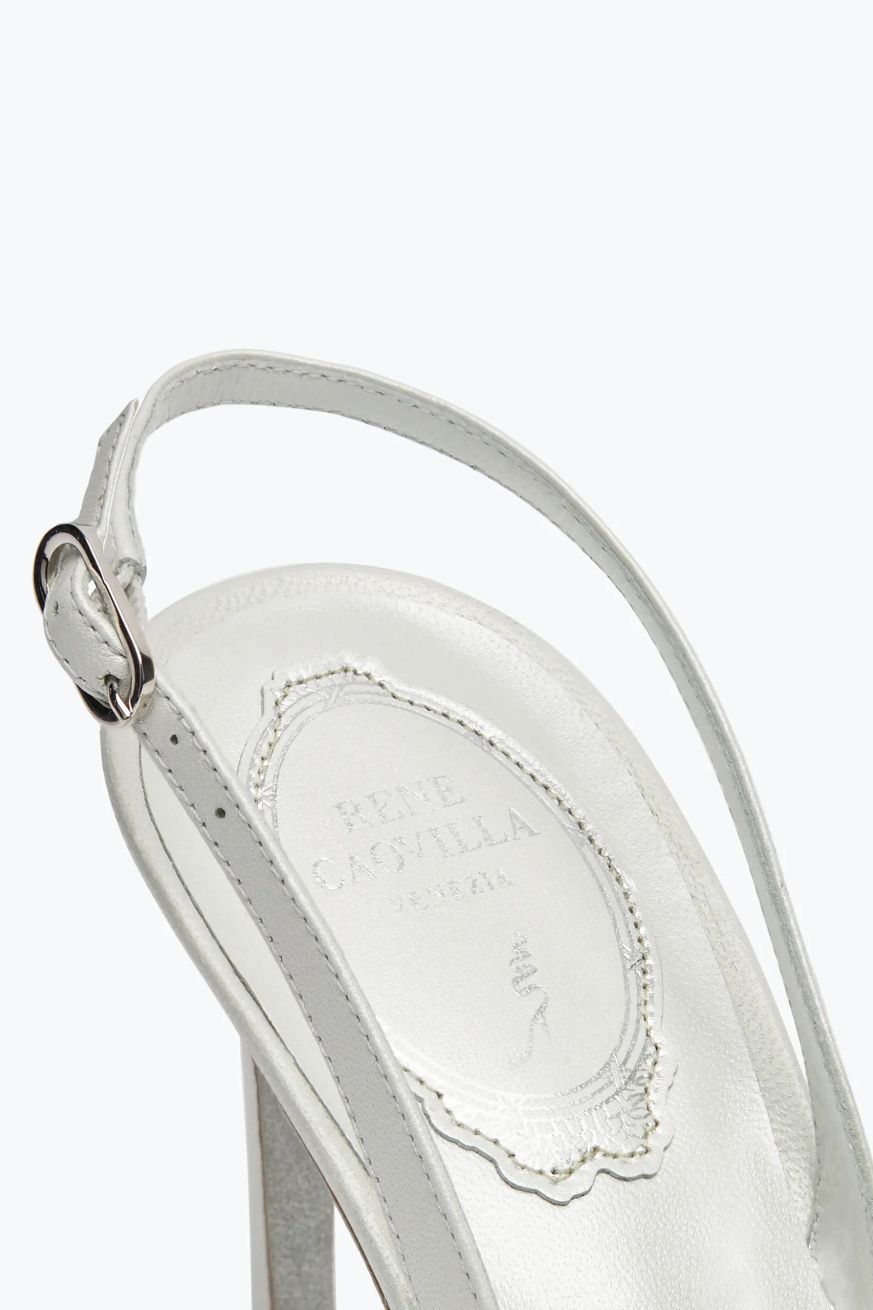 Escarpin slingback Cinderella blanc 80