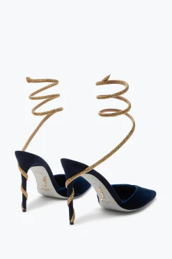Escarpin Slingback Margot Bleu Intense 105