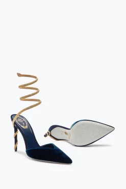 Escarpin Slingback Margot Bleu Intense 105