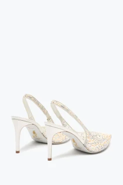 ESCARPIN SLINGBACK PEARL BLANC 80