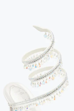 Escarpins Bijoux En Blanc Chandelier 75
