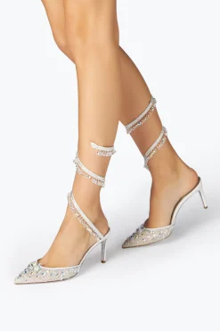 Escarpins Bijoux En Blanc Chandelier 75