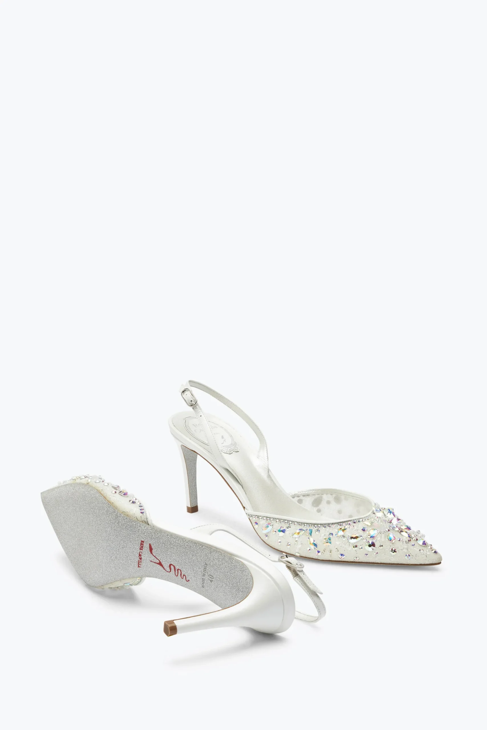 Escarpins Blancs Cinderella 75