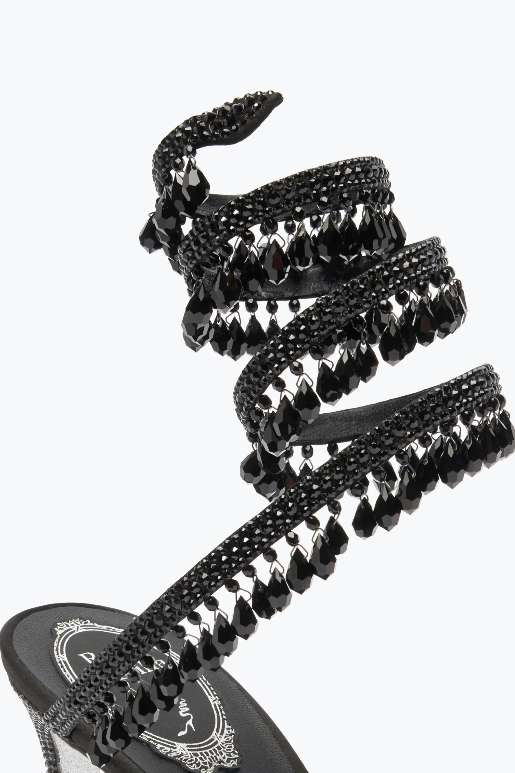 Escarpins En Velours Noir Chandelier