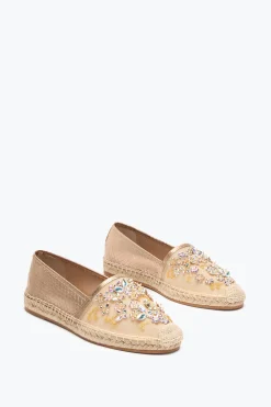 ESPADRILLE EDEN OR AVEC CRISTAUX 10