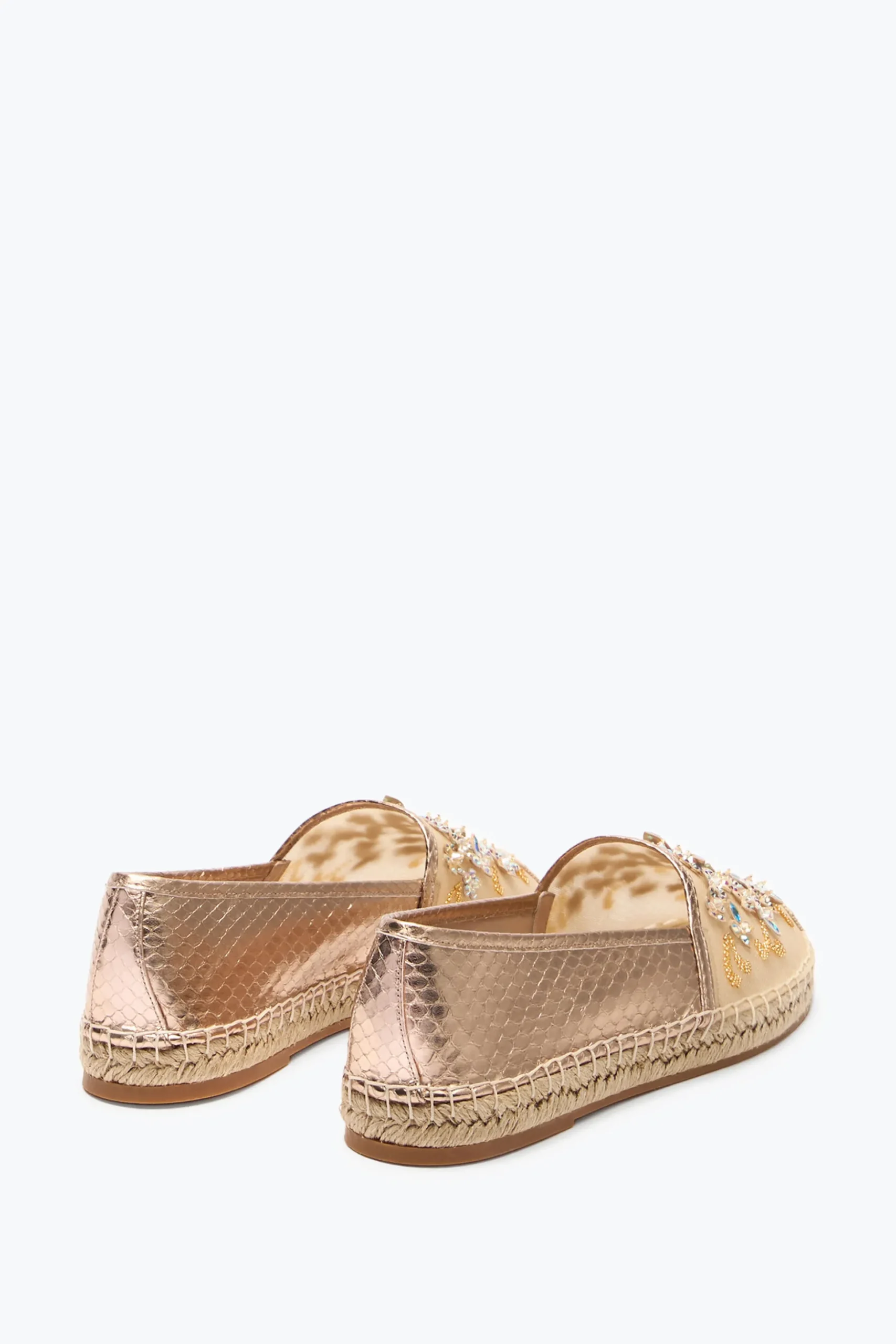 ESPADRILLE EDEN OR AVEC CRISTAUX 10