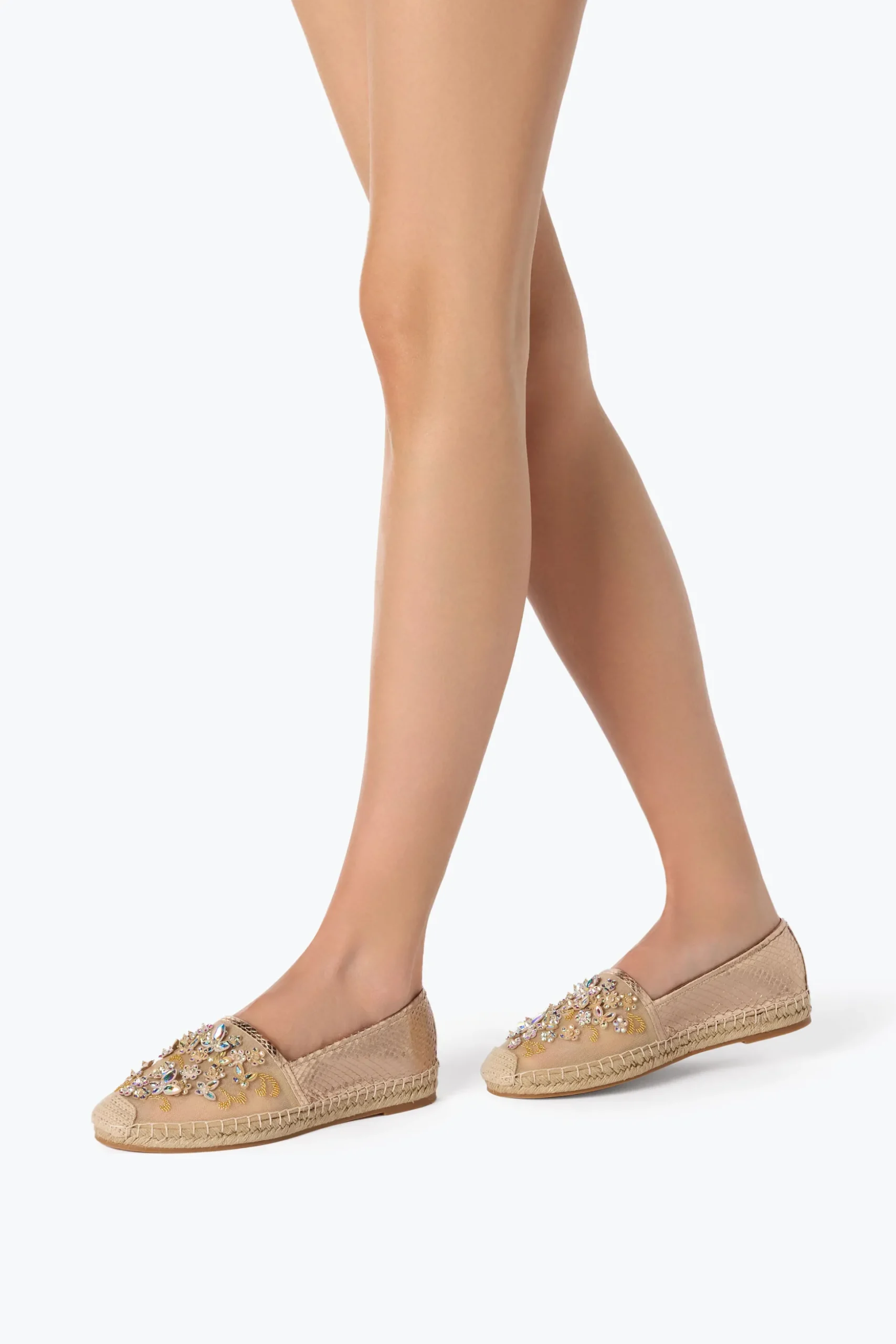 ESPADRILLE EDEN OR AVEC CRISTAUX 10