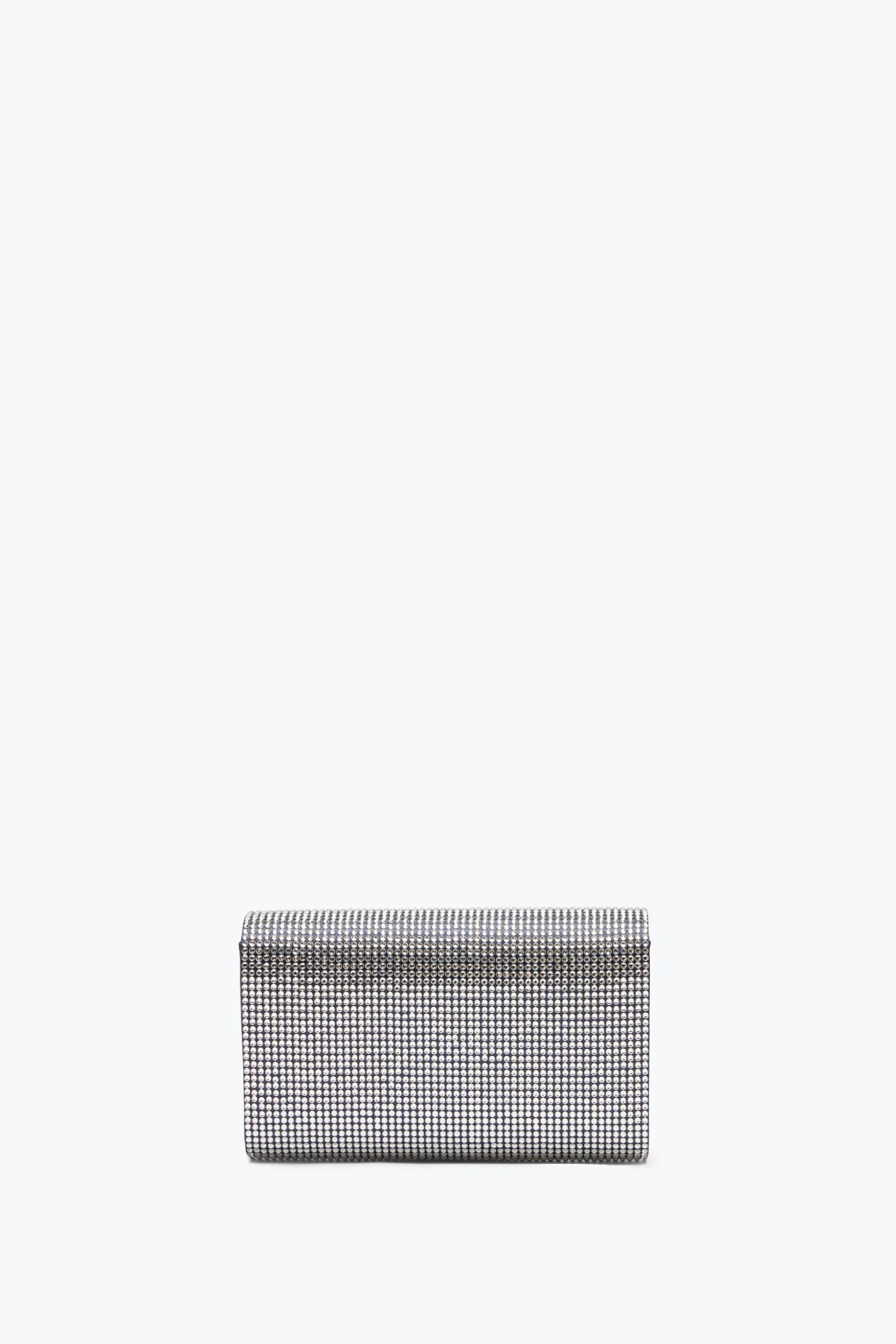 Pochette Aida bleue avec cristaux all-over