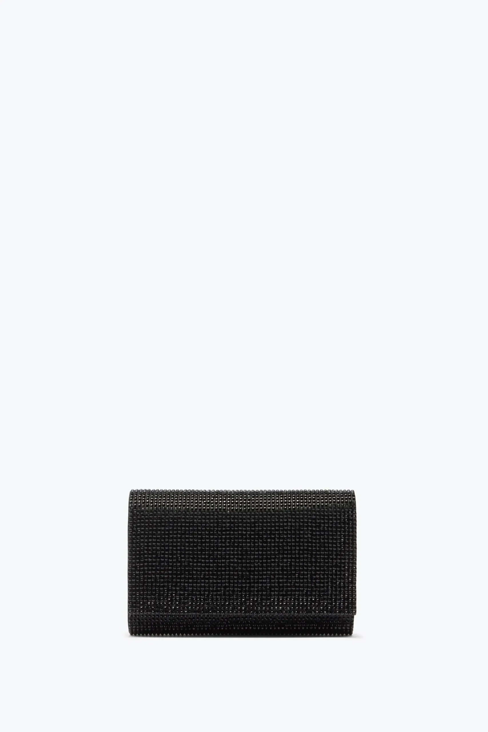 Pochette Aida noire avec cristaux all-over